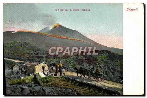 Cartes postales Volcan Napoli Il Vesuvio L&#39ultima eurione