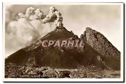 Ansichtskarte AK Volcan Napoli Vesuvio Il Cono centrale
