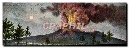 Cartes postales Volcan Eruzione da Pompei Aprile 1906