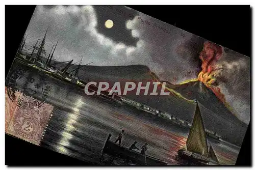 Cartes postales Volcan Napoli Marina co Vesuvio vista dal Punto Frenso