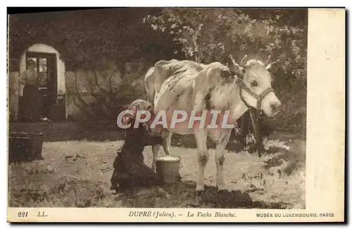 Cartes postales Julien Dupre La vache blanche Musee du Luxembourg Paris