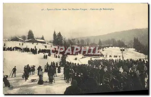 Cartes postales Sports d&#39hiver Ski Hautes Vosges Courses de Bobsleighs