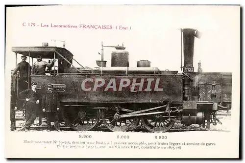 Ansichtskarte AK Train Locomotive Machine tender 30 515