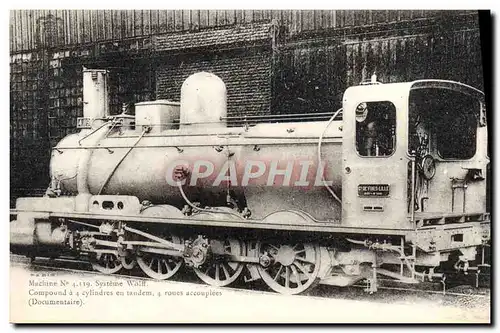 Cartes postales Train Locomotive Machine 4119 systeme Wolff