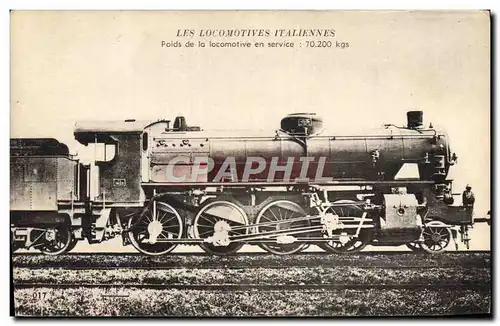 Ansichtskarte AK Train Locomotive italienne Machine Italie italia