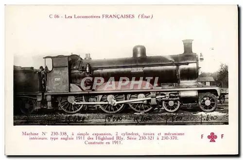 Ansichtskarte AK Train Locomotive Machine 230 338