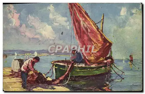 Cartes postales Bateau Voilier Peche