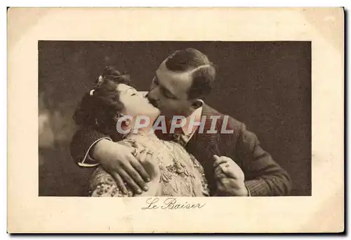 Cartes postales Femme Nu erotique Femme Le baiser