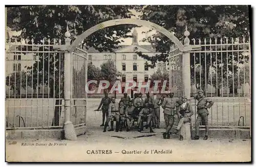 Cartes postales Militaria Caserne Castres Quartier de l&#39Ardaille