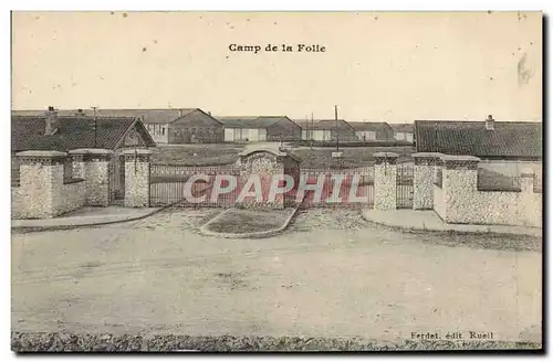 Cartes postales Militaria Caserne Camp de la folie