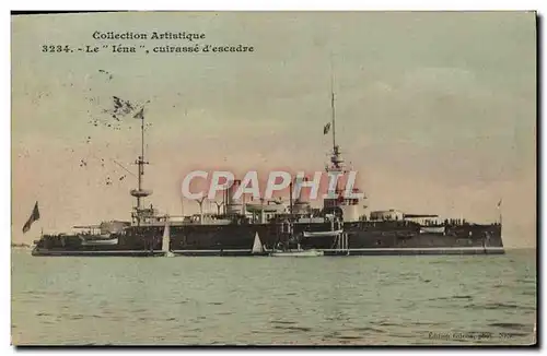 Cartes postales Bateau de guerre Le Iena Cuirasse d&#39escadre