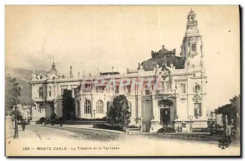 Cartes postales Monte Carlo Monaco Theatre et les terrasses