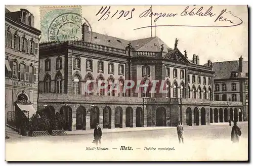 Cartes postales Metz Theatre municipal