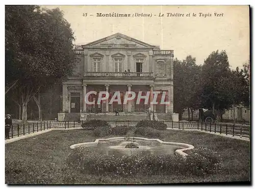 Cartes postales Theatre et le tapis vert Montelimar