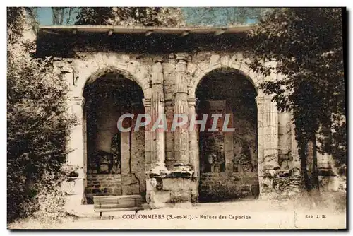 Cartes postales Coulommiers Ruines des Capucins