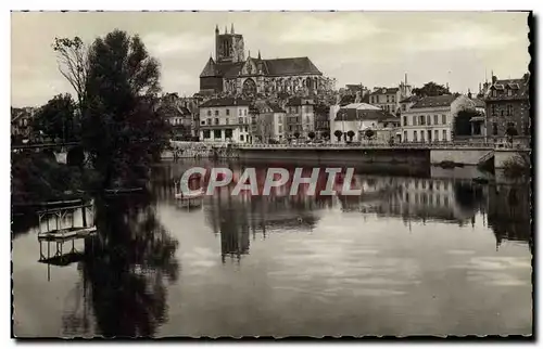 Cartes postales moderne Meaux La Cathedrale et la Marne prises du Pont Neuf