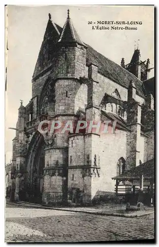 Ansichtskarte AK Moret Sur Loing L&#39Eglise Notre Dame