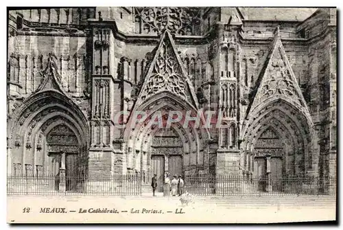 Cartes postales Meaux La Cathedrale Les Portails