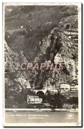 Cartes postales moderne Menton Grimaldi Ventimiglia Pont St Louis