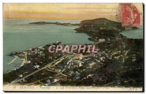 Ansichtskarte AK Beaulieu Panorama Le Cap Ferrat et la pointe Sainte Hospice