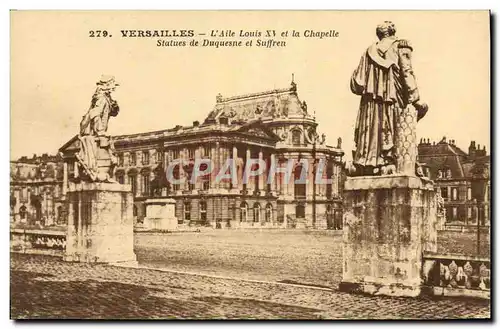 Cartes postales Versailles L&#39Aile Louis XV et la Chapelle