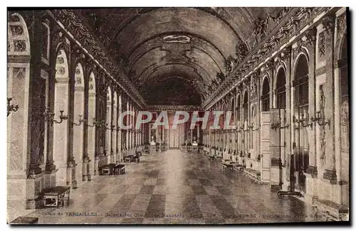 Cartes postales Versailles Palais Galerie des glaces