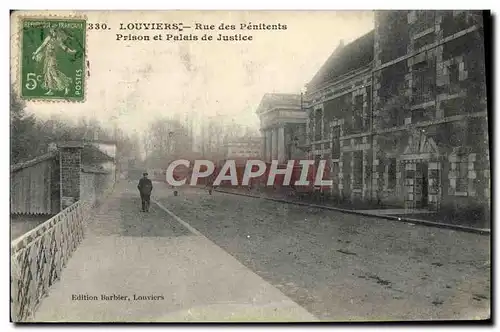 Ansichtskarte AK Prison Louviers Rue des penitents Prison et palais de justice