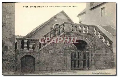 Cartes postales Prison Quimperle L&#39escalier monumental de la prison