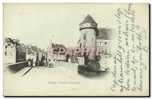 Cartes postales Prison Laval Prison et vieux pont
