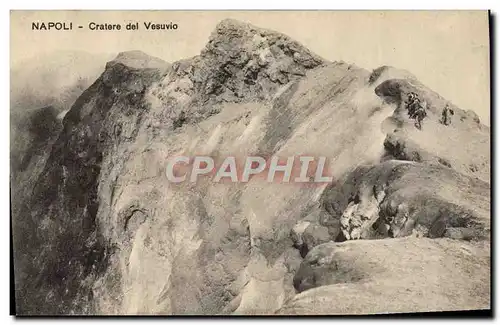 Ansichtskarte AK Volcan Napoli Cratere del Vesuvio