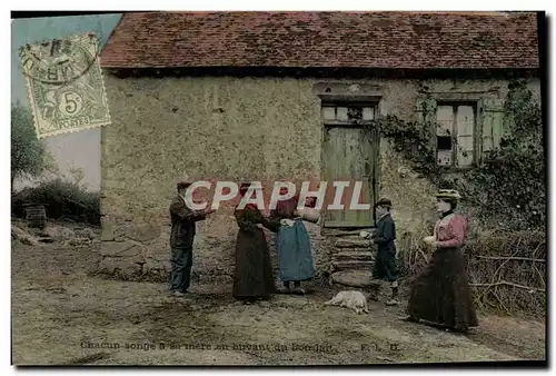 Ansichtskarte AK Folklore Lait Chacun songe a sa mere en buvant du bon lait