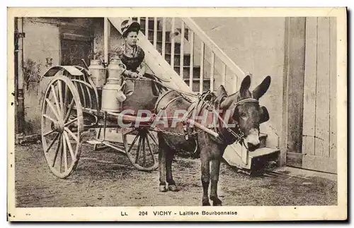 Cartes postales Folklore Lait Vichy Laitiere Bourbonnaise