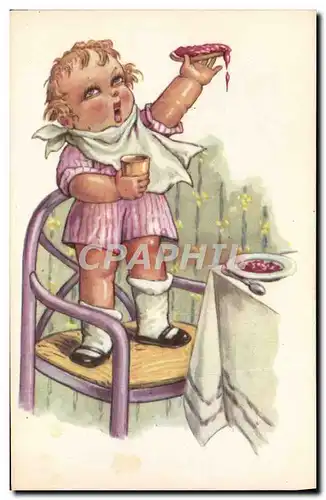 Cartes postales Enfant Confiture