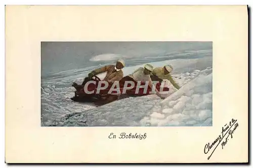 Cartes postales Sports d&#39hiver Ski En Bobsleigh