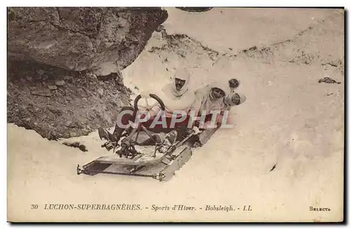 Cartes postales Sports d&#39hiver Ski Bobsleigh