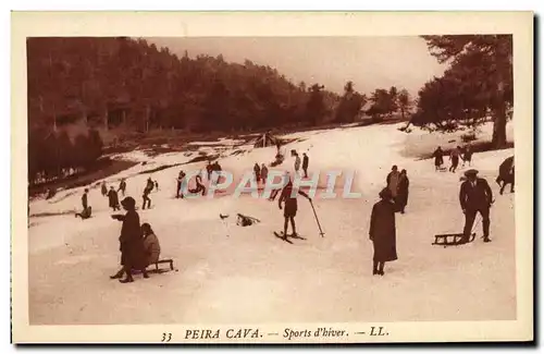 Cartes postales Sports d&#39hiver Ski Peira Cava Sports d&#39hiver Luge Ski