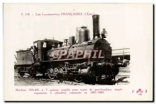 Ansichtskarte AK train Locomotive Machine 034 491