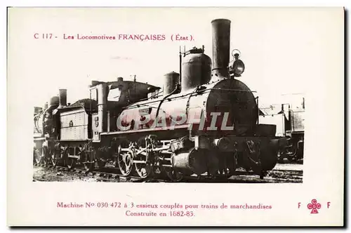 Cartes postales train Locomotive Machine 030 472