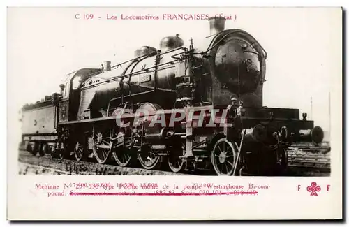 Cartes postales train Locomotive Machine 231 536 Pompe Westinghouse