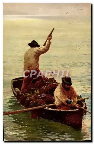 Cartes postales Bateau Voilier Peche Pecheur