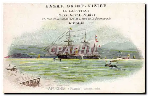 Ansichtskarte AK Bateau Bazar Saint Nixier Lextrat Place Saint Nizier Rue Paul Chenavard Rue de la Fromagerie Apu