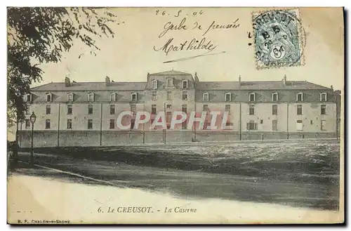 Cartes postales Militaria Caserne Le Creusot