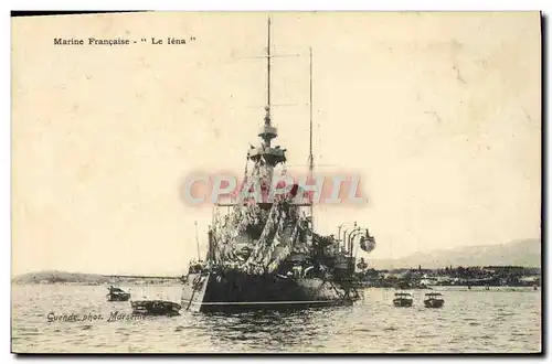 Cartes postales Bateau de guerre Le Iena