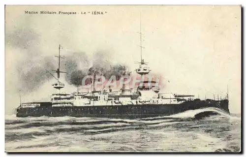 Cartes postales Bateau de guerre Iena Cuirasse d&#39escadre