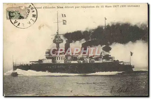 Cartes postales Bateau de guerre Iena Cuirasse d&#39escadre