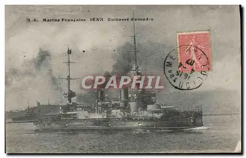 Cartes postales Bateau de guerre Iena Cuirasse d&#39escadre