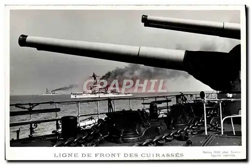 Cartes postales moderne Bateau de guerre Ligne de front des cuirasses