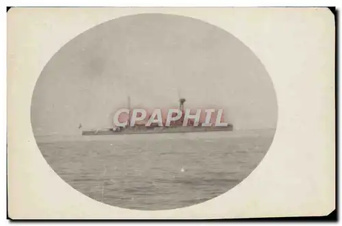 CARTE PHOTO Bateau de guerre