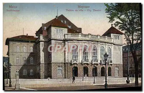Cartes postales Theatre de ville Mayence