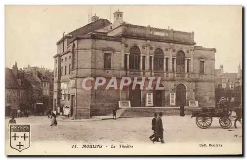 Cartes postales Theatre Moulins